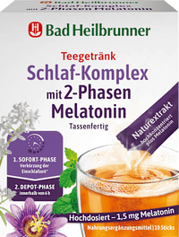 Teegetränk, Schlaf-Komplex mit 2-Phasen Melatonin (10 Sticks), 10 g