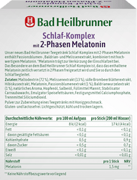 Teegetränk, Schlaf-Komplex mit 2-Phasen Melatonin (10 Sticks), 10 g