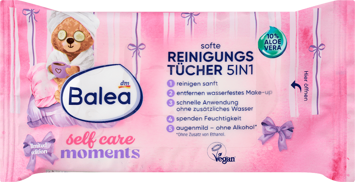 Balea Abschminktücher 5in1, 10 St