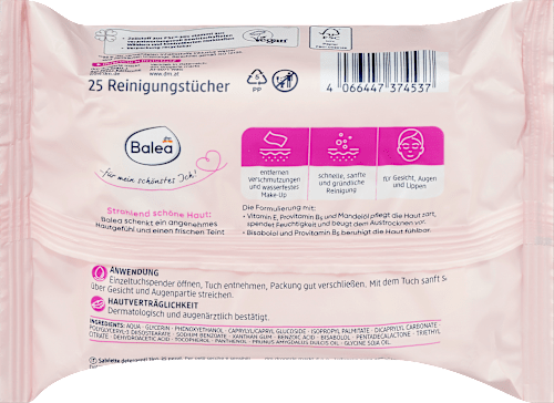 3-in-1 hydraterende make-upremoverdoekjes, 25 stuks