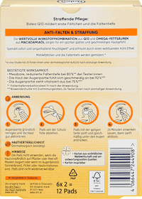 Anti-rimpel oogpads Q10 (6 paar), 12 stuks