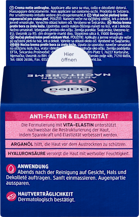 Anti Falten Nachtcreme Vital, 50 ml