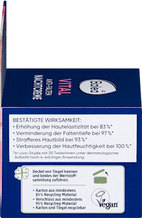 Anti Falten Nachtcreme Vital, 50 ml