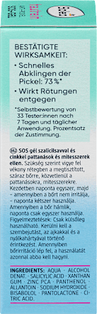 Anti-puistjes SOS Gel Huidreiniging, 15 ml