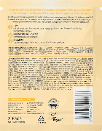 Oogpads Hydrogel Jasmine (1 paar), 2 stuks