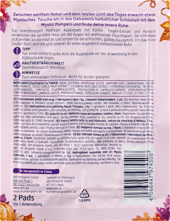 Augenpads Hydrogel Mystic Pumpkin (1 Paar), 2 St