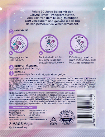 Oogkussentjes Joyful Times 30 Years (1 paar), 2 stuks