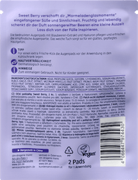 Augenpads Sweet Berry bedruckt (1 Paar), 2 St