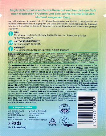 Oogkussentjes Tropical Love Flamingo (1 paar), 2 stuks