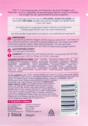 Augenpads Tuch XL Smoothing (1 Paar), 2 St