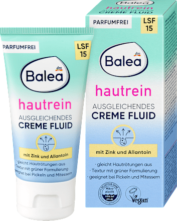 Ausgleichendes Creme Fluid  Hautrein, 50 ml Balea