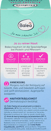 Ausgleichendes Creme Fluid  Hautrein, 50 ml Balea