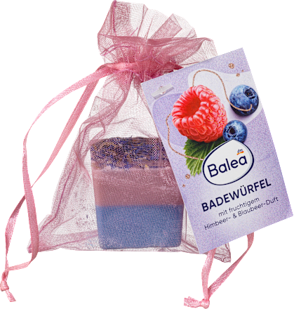 Badezusatz Würfel Lotusblüte/Blaubeere, 50 g