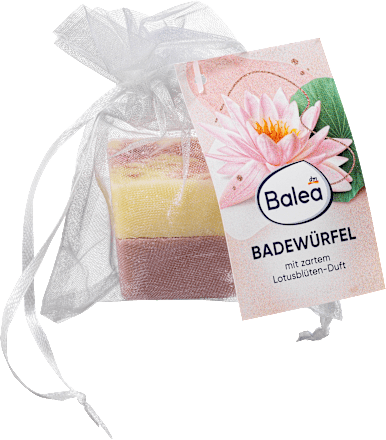 Badezusatz Würfel Lotusblüte/Blaubeere, 50 g
