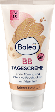 Balea BB Cream medium huidskleur SPF 15, 50 ml