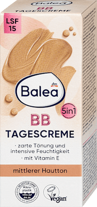 Balea BB Cream medium huidskleur SPF 15, 50 ml
