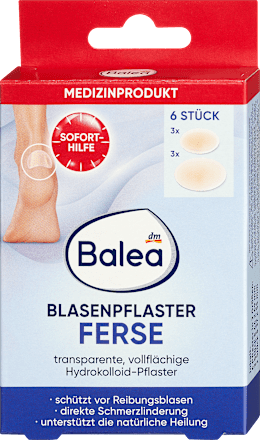 Blarenpleisters hiel, 6 stuks