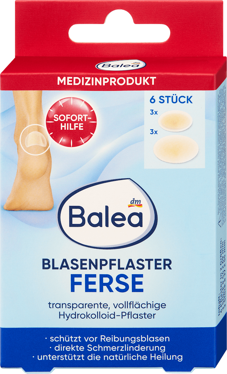 Balea Blasenpflaster Ferse, 6 St