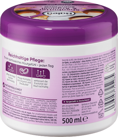 Bodycrème Sheaboter &amp; Arganolie, 500 ml