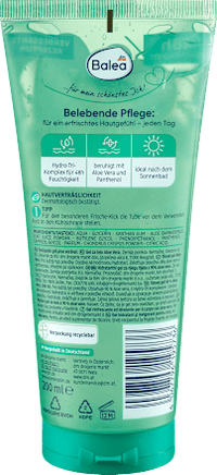 Lichaamsgel Aloë Vera, 200 ml