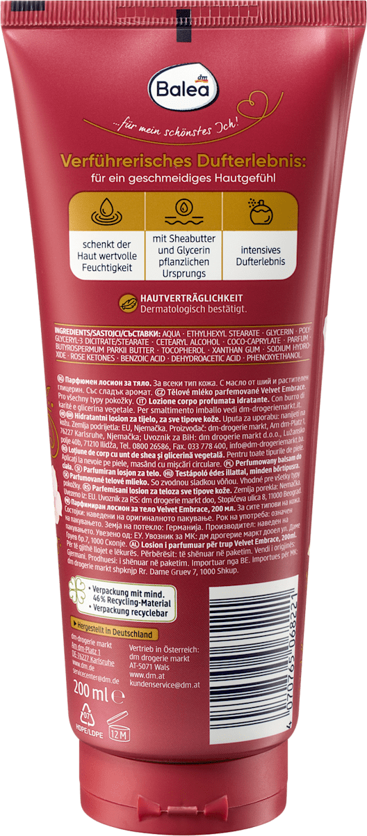 Balea Bodylotion Velvet Embrace, 200 ml