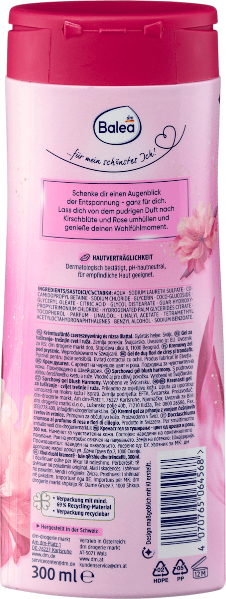 Balea Cremedusche blush harmony, 300 ml