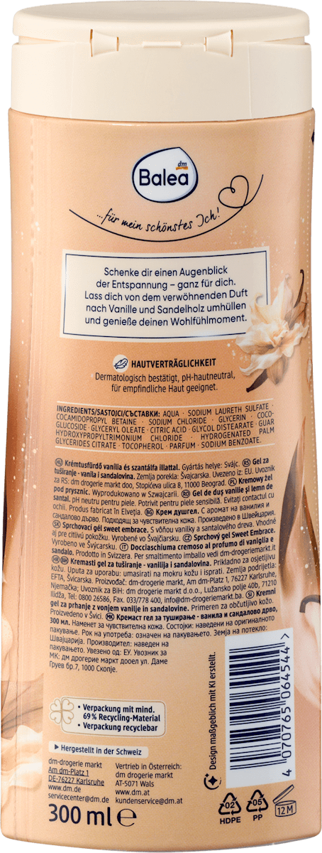 Balea Cremedusche sweet embrace, 300 ml