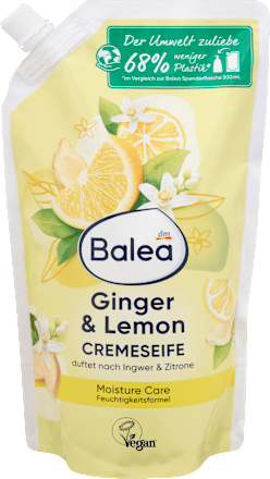 Cremeseife Ginger & Lemon, Nachfüllpack, 500 ml