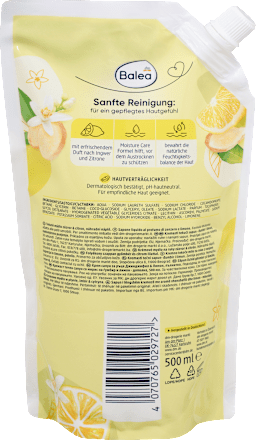 Cremeseife Ginger & Lemon, Nachfüllpack, 500 ml