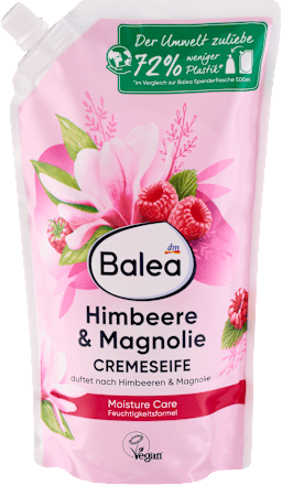 Cremeseife Himbeere & Magnolie, Nachfüllpack, 850 ml