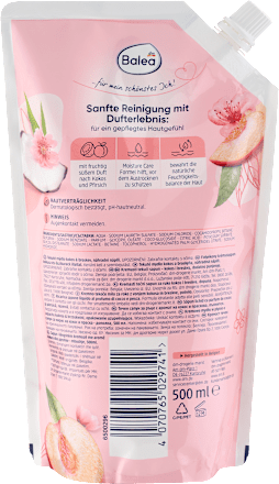 Cremeseife Pfirsich & Kokos Nachfüllpack, 500 ml