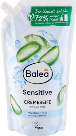 Cremeseife Sensitive mit Aloe Vera, Nachfüllpack, 850 ml
