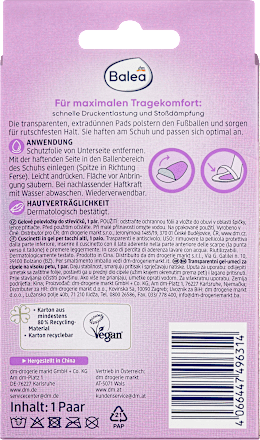 Druckstellenschutz Ballen Gelpads, 2 St