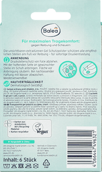 Druckstellenschutz Fuß Gelpads, 6 St