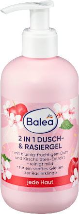Dusch- und Rasiergel 2in1 mit Kirschblüten-Extrakt, 250 ml