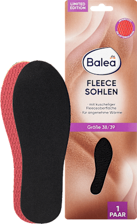 Fleece inlegzolen maat 38/39 (1 paar), 2 stuks