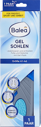 Einlegesohlen Gel Sohle, Gr. 41-46 (1 Paar), 2 St