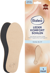 Einlegesohlen Leder, Gr. 36/37 (1 Paar), 2 St