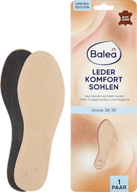 Einlegesohlen Leder, Gr. 38/39 (1 Paar), 2 St