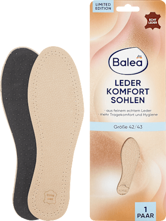 Leren binnenzolen maat 42/43 (1 paar), 2 stuks