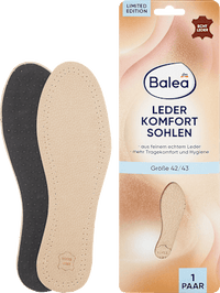 Leren binnenzolen maat 42/43 (1 paar), 2 stuks