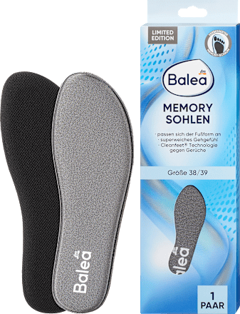 Einlegesohlen Memory Foam, Gr. 38/39 (1 Paar), 2 St