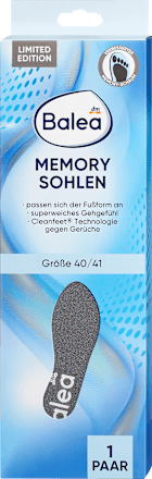 Einlegesohlen Memory Foam, Gr. 40/41 (1 Paar), 2 St Balea
