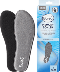 Memory Foam inlegzolen, maat 42/43 (1 paar), 2 stuks