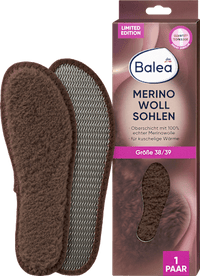 Merinowol inlegzolen maat 38/39 (1 paar), 2 stuks
