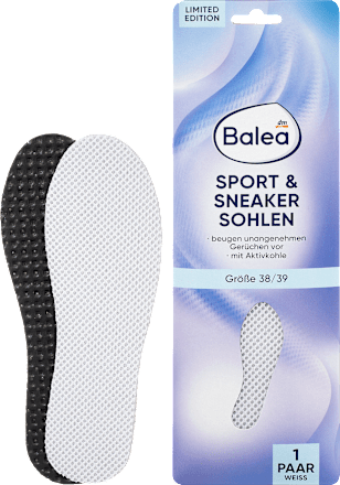 Witte sport- en sneakerzolen, maat 38/39 (1 paar), 2 stuks