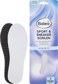 Witte sport- en sneakerzolen, maat 38/39 (1 paar), 2 stuks