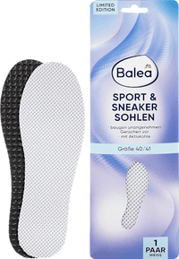 Einlegesohlen Sport & Sneaker weiß, Gr. 40/41 (1 Paar), 2 St