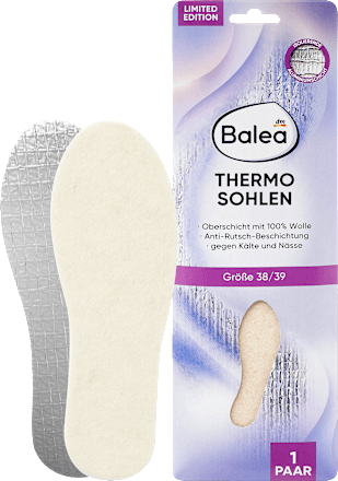 Thermo inlegzolen maat 38/39 (1 paar), 1 stuk