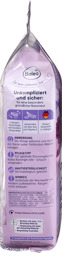 Balea Einwegrasierer 3-Klingen, 8 St